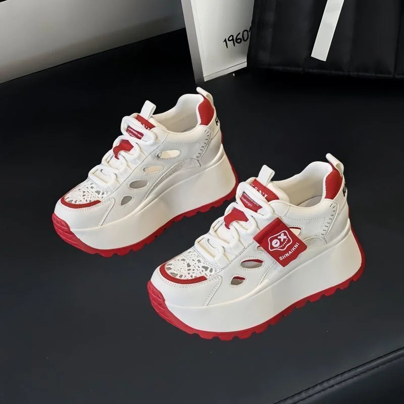 🔥【35-40】Pantofi casual cu talpă groasă și design ajurat