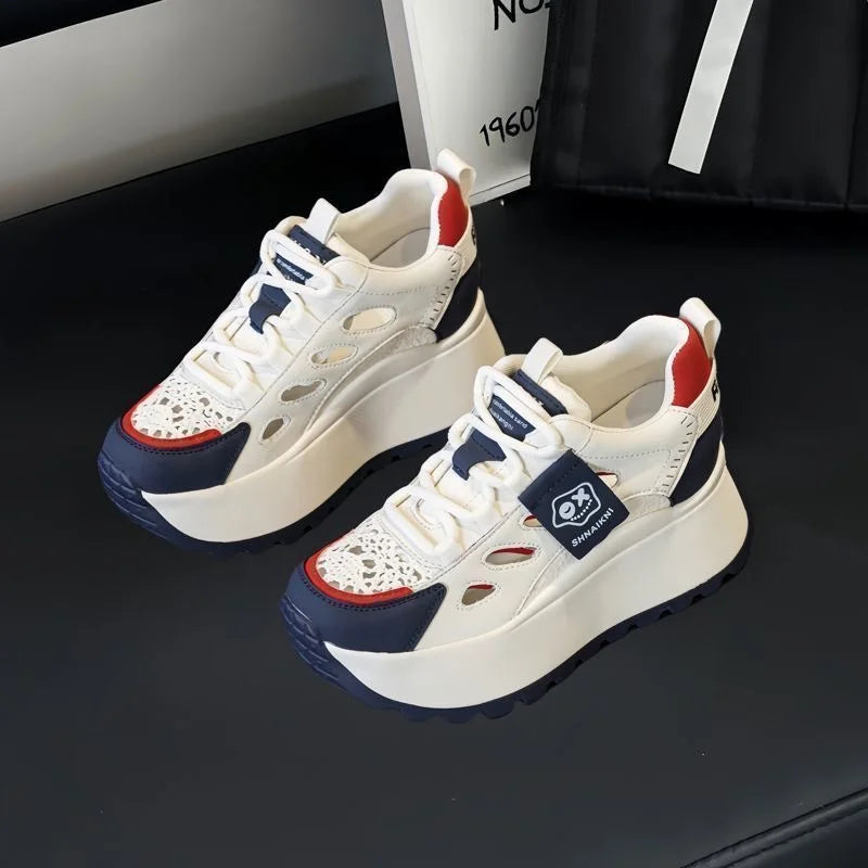 🔥【35-40】Pantofi casual cu talpă groasă și design ajurat
